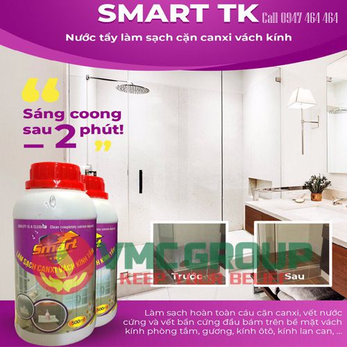 smart TK nuoc tay lam sach can canxi vach kinh